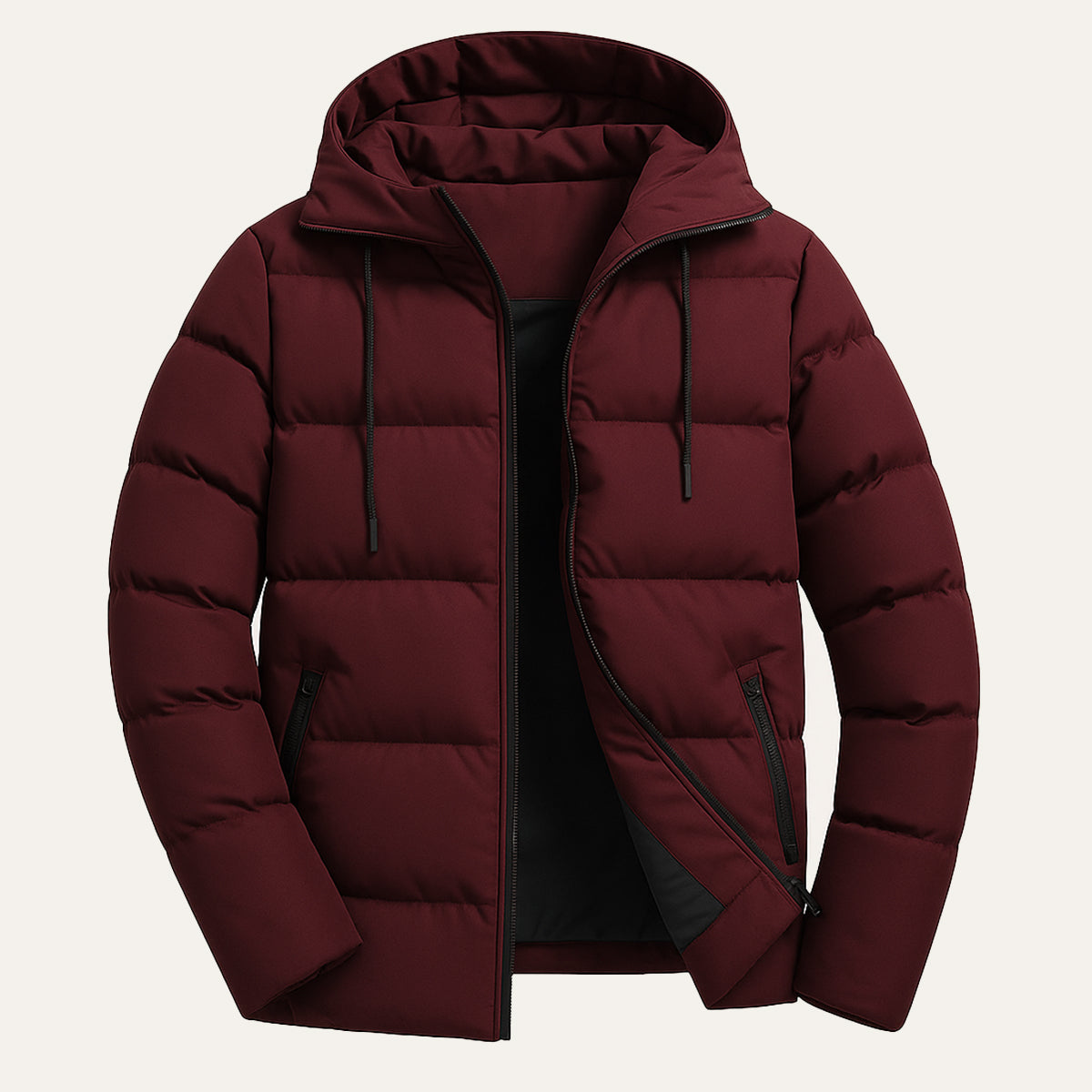 Men's Waterproof Hooded Parka Winter Puffer Jacket