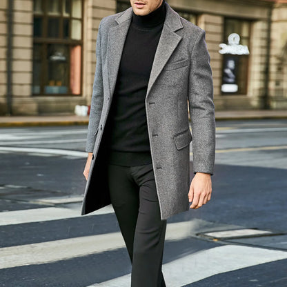 Eduardo Men's Wool Blend Overcoat