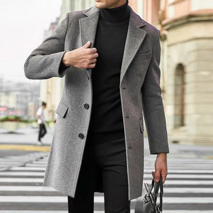 Eduardo Men's Wool Blend Overcoat
