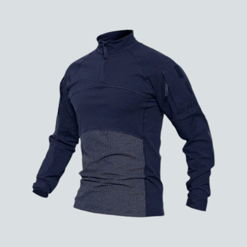 Heavy-duty Military Style Long Sleeve Shirt - OutfitLondon