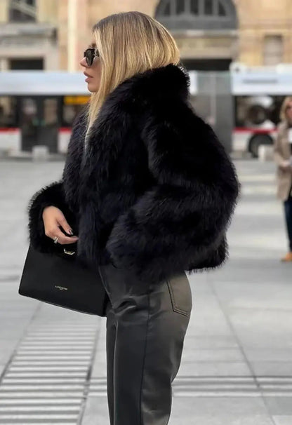 Women's Faux Fur Long Coat