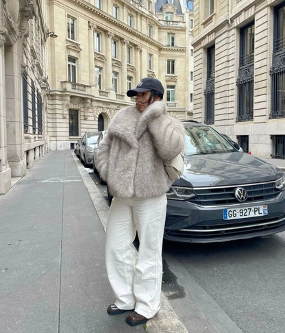 Women's Faux Fur Long Coat