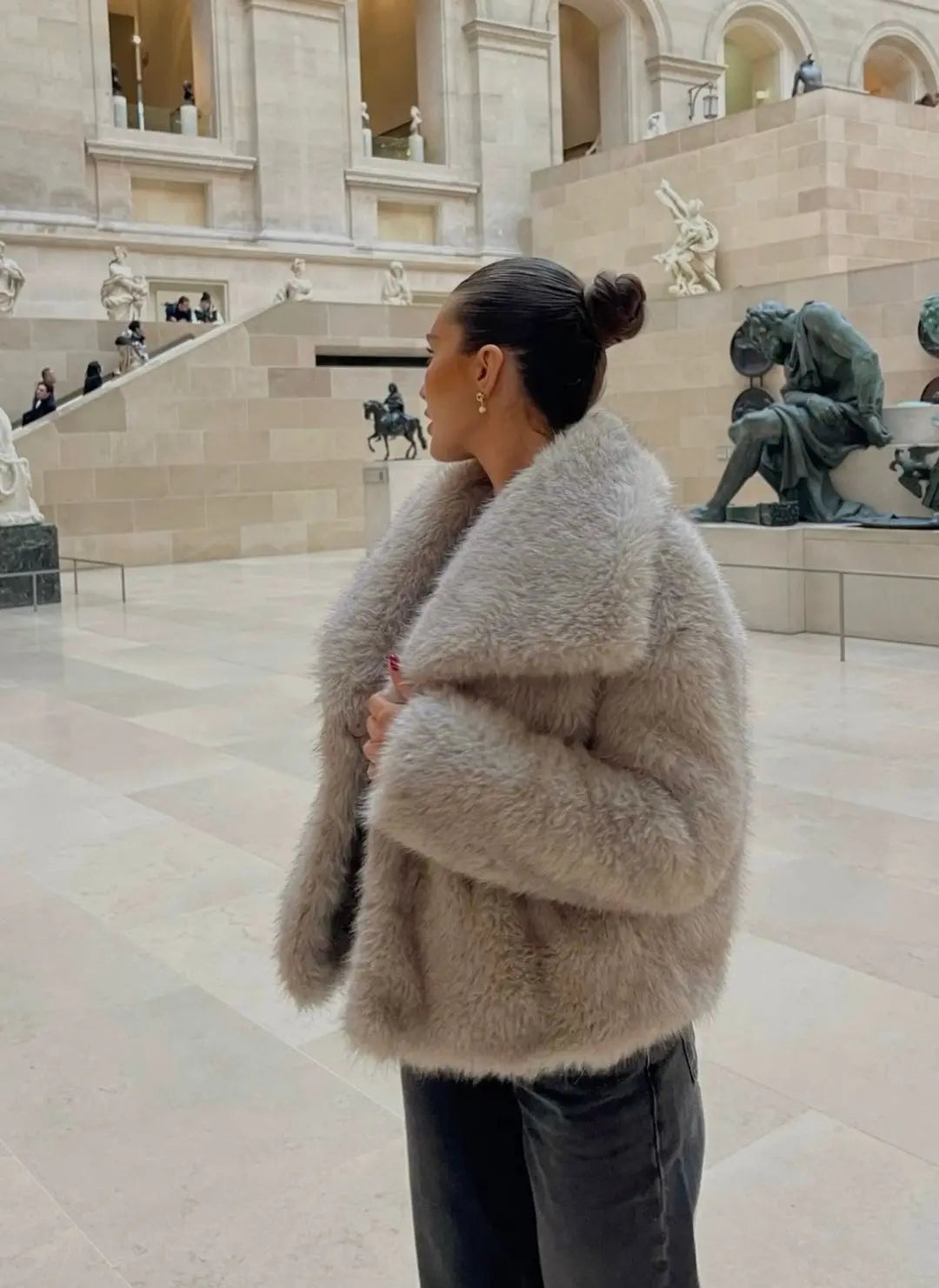 Women's Faux Fur Long Coat