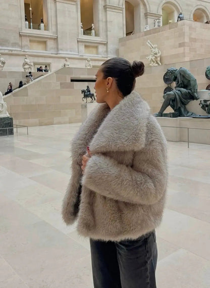 Women's Faux Fur Long Coat