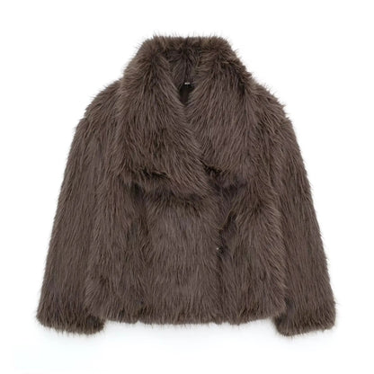 Women's Faux Fur Long Coat