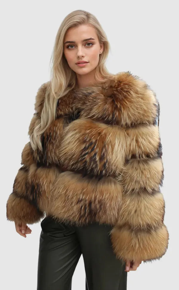 Women's Faux Fur Coat Luxurious - OutfitLondon