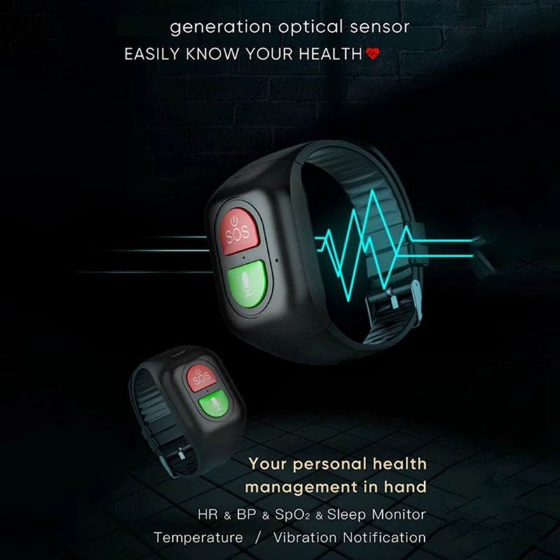 EasyUse 4G GPS Senior Safety Watch Tracker