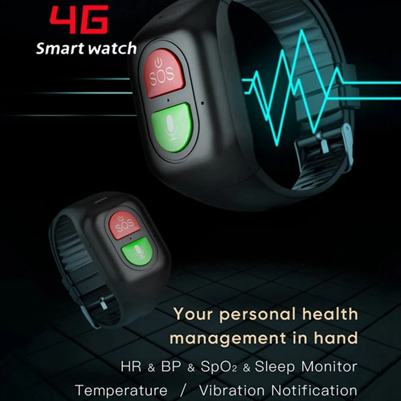 EasyUse 4G GPS Senior Safety Watch Tracker