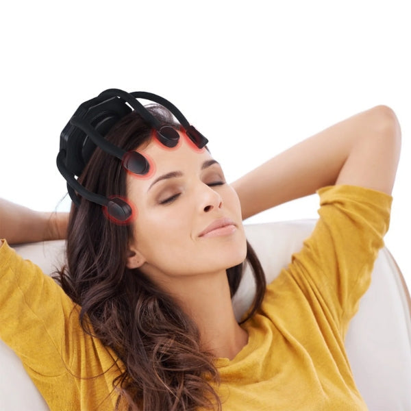 Calming Head Massager With Gentle Vibration Points - OutfitLondon