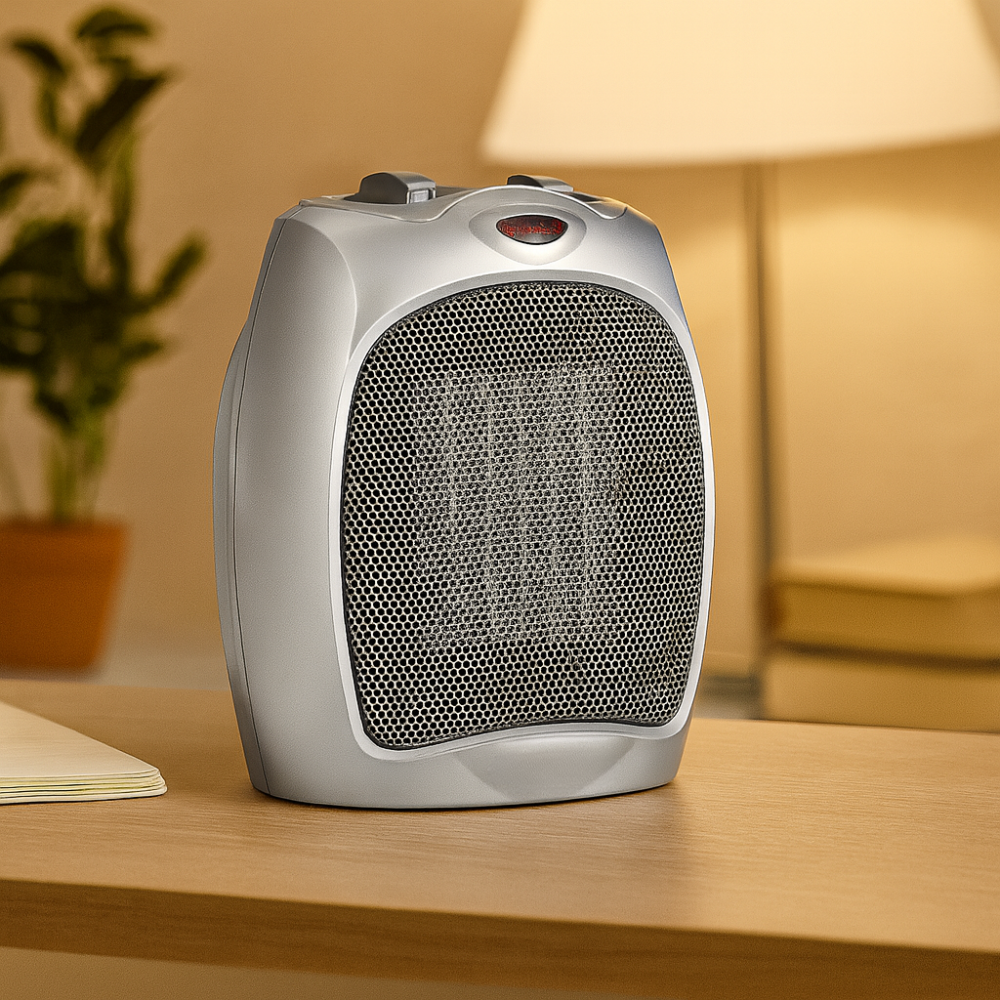 Compact Electric Room Heater with Digital Thermostat