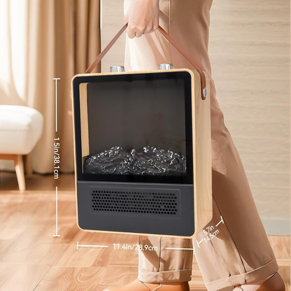 Cozy Electric Fireplace with Real Flame Effect