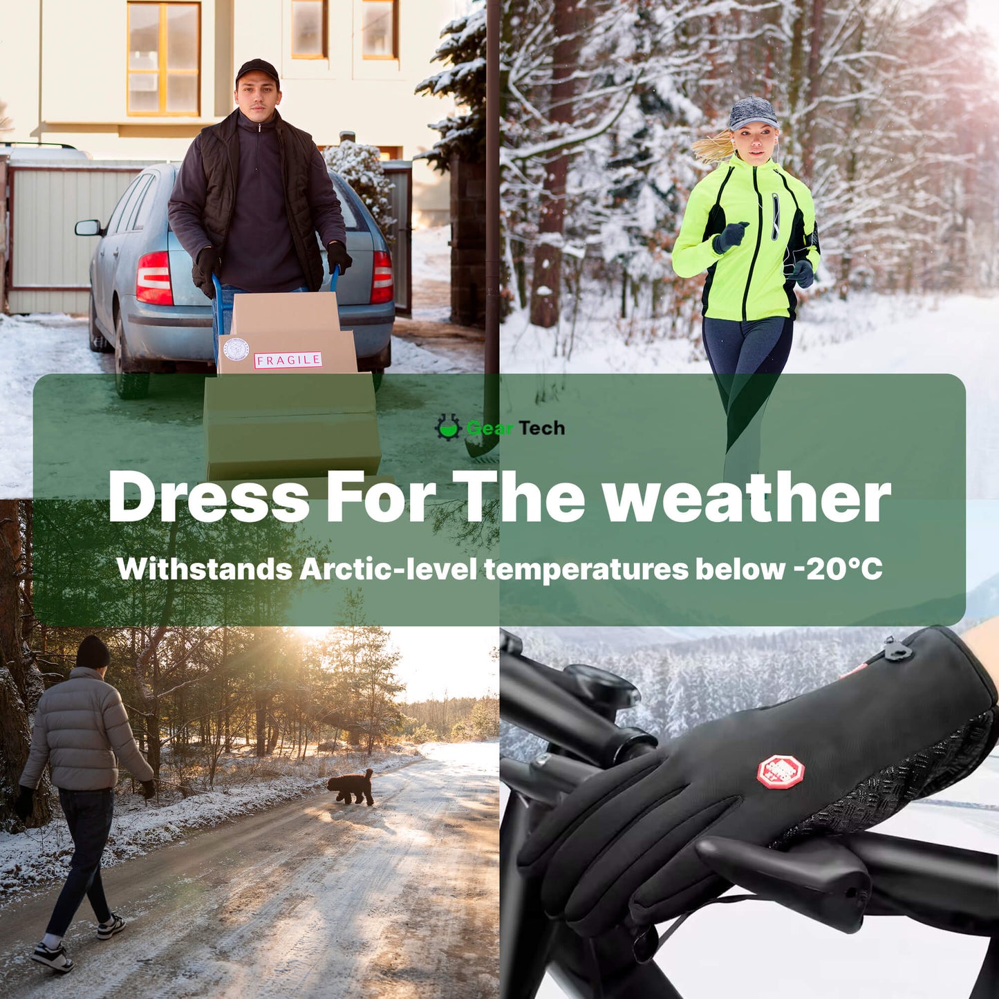 Warm Insulated Waterproof Winter Gloves for Cold Weather