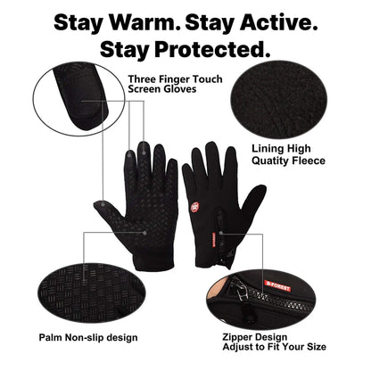 Warm Insulated Waterproof Winter Gloves for Cold Weather