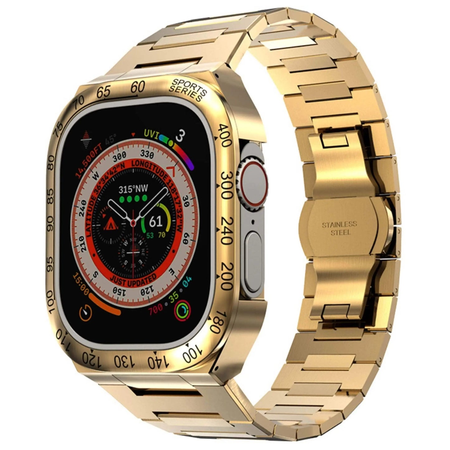 Tough Clear Case for Apple Watch 44mm - Full Body Protection
