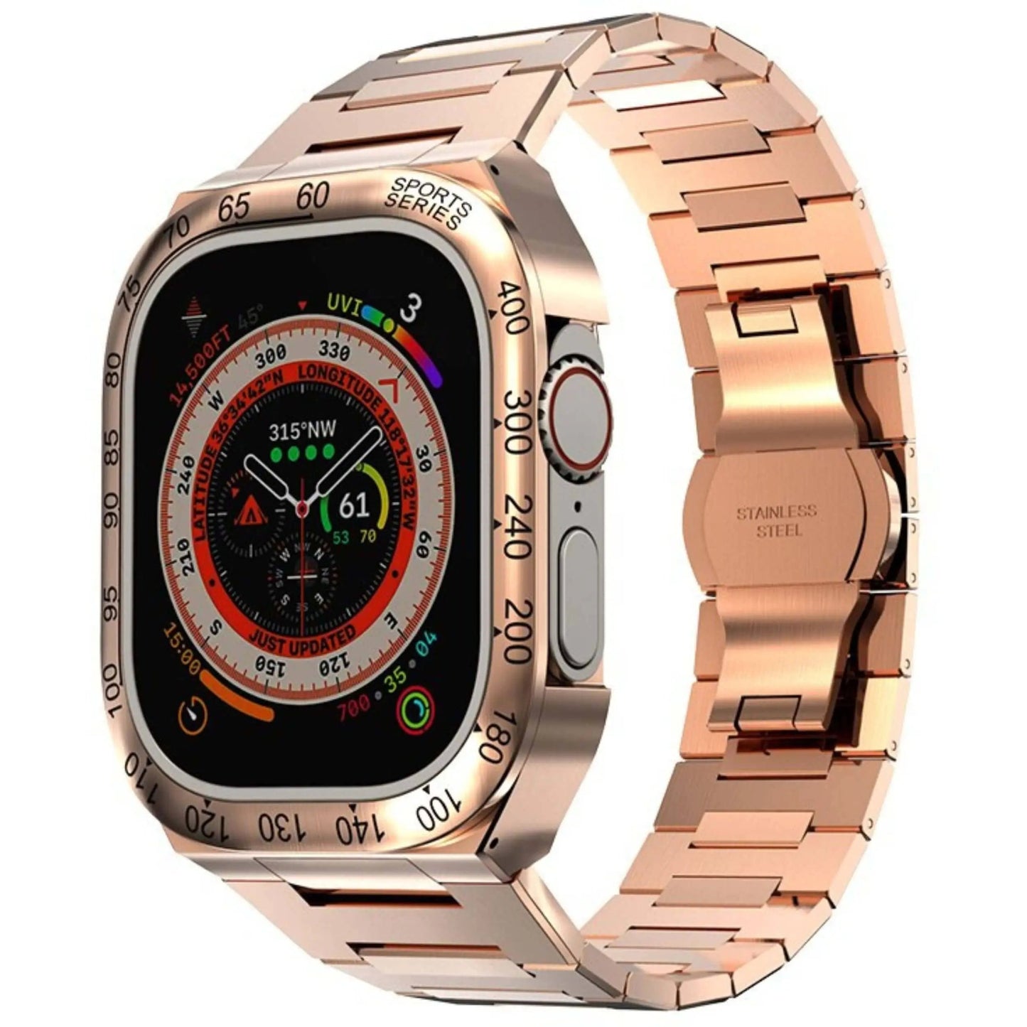 Tough Clear Case for Apple Watch 44mm - Full Body Protection