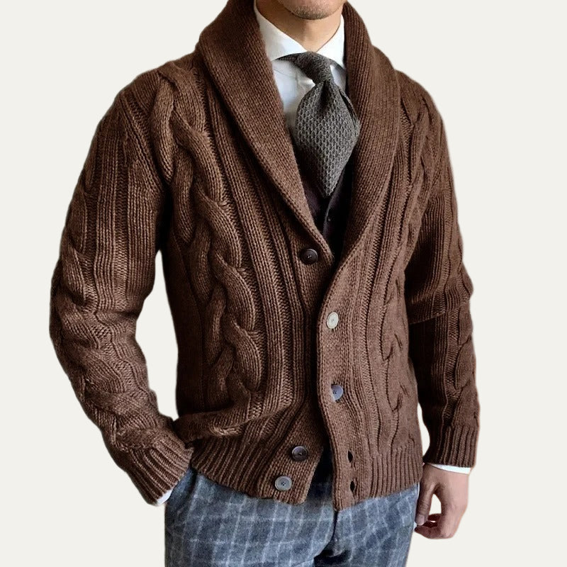 Thick Warm Cable Knit Sweater Cardigan