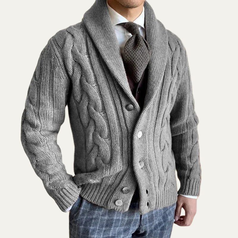 Thick Warm Cable Knit Sweater Cardigan