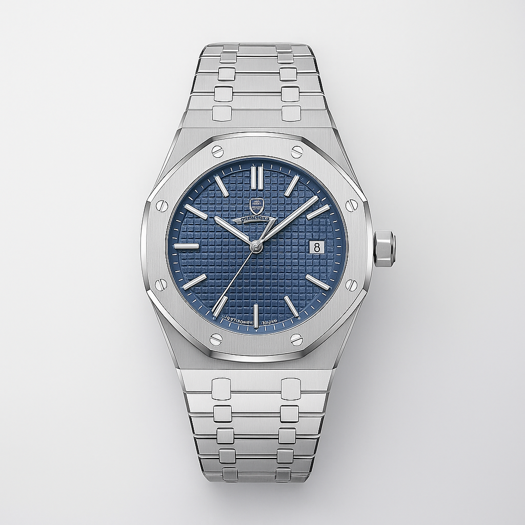 Classic 41mm Mens Stainless Steel Watch - OutfitLondon