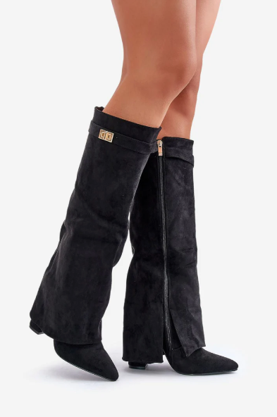 Soft Suede High Heel Boots for Women