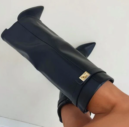 Soft Suede High Heel Boots for Women