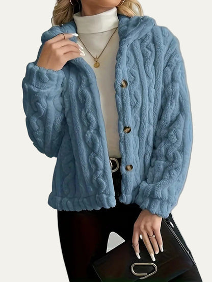 Soft Women's Fuzzy Sweater Cardigan