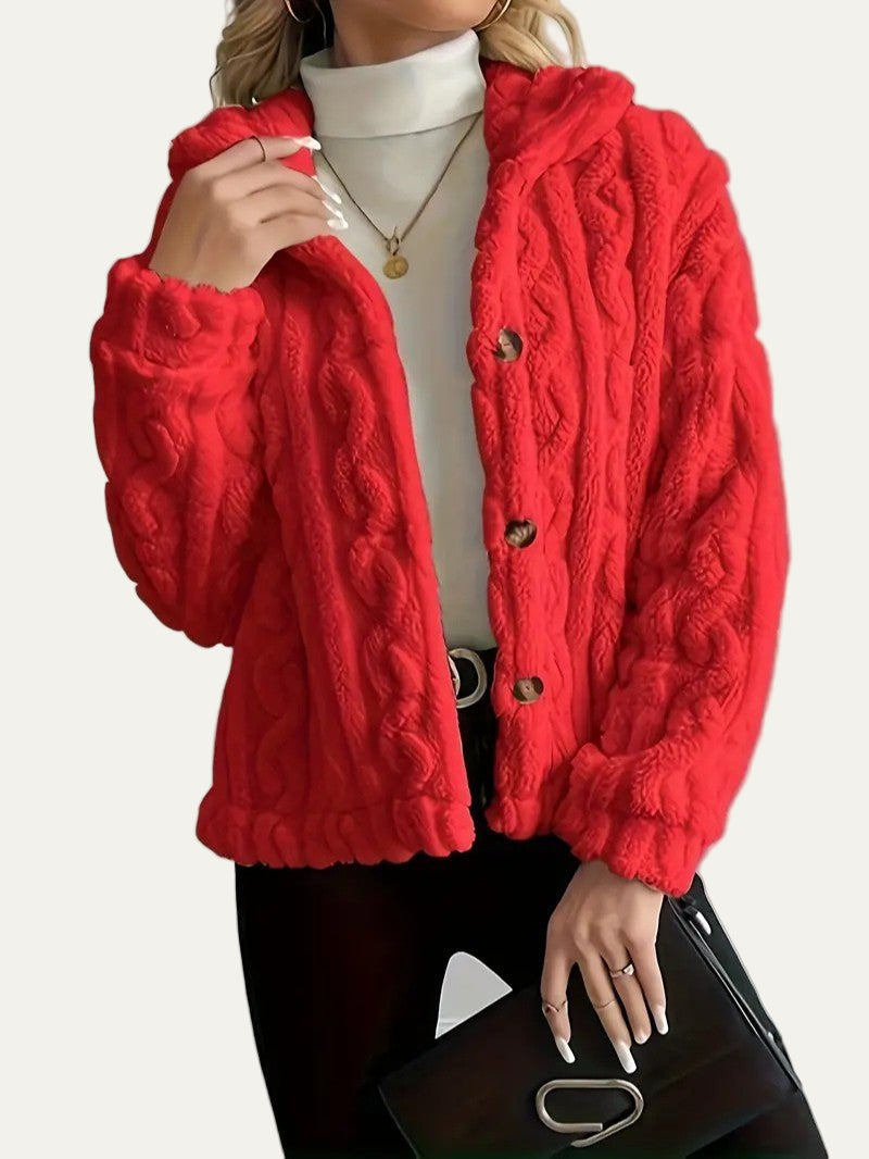 Soft Women's Fuzzy Sweater Cardigan