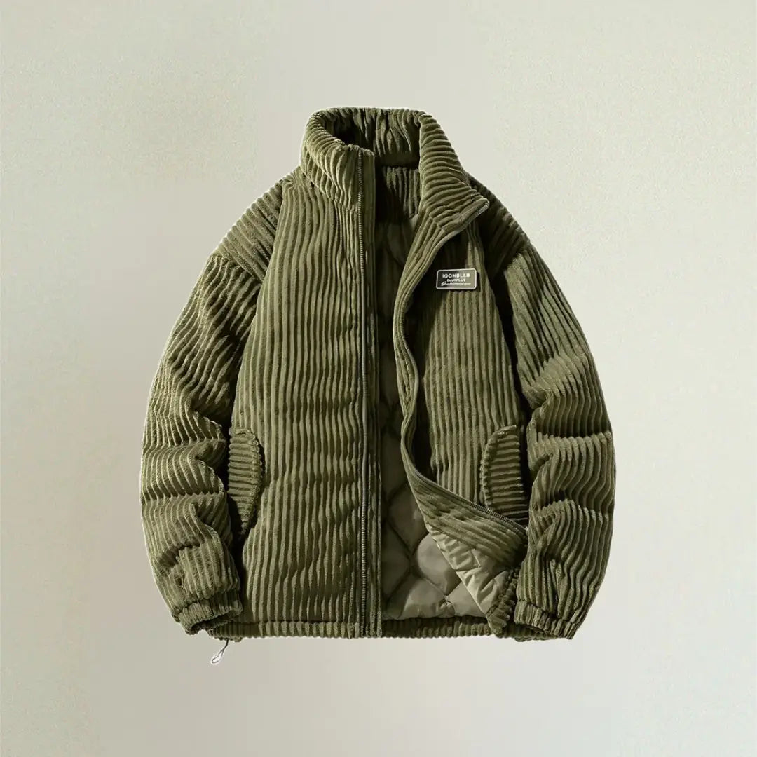 Warm Quilted Corduroy Mens Jacket