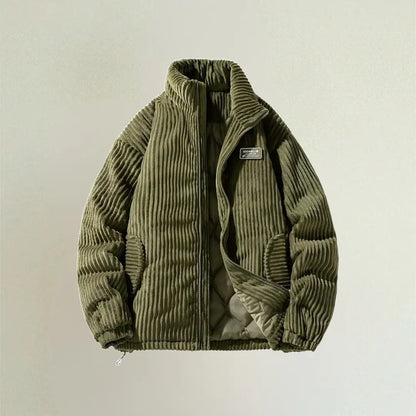 Warm Quilted Corduroy Mens Jacket