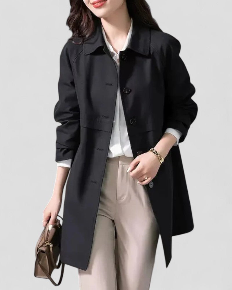 Women's Timeless Belted Raincoat - OutfitLondon