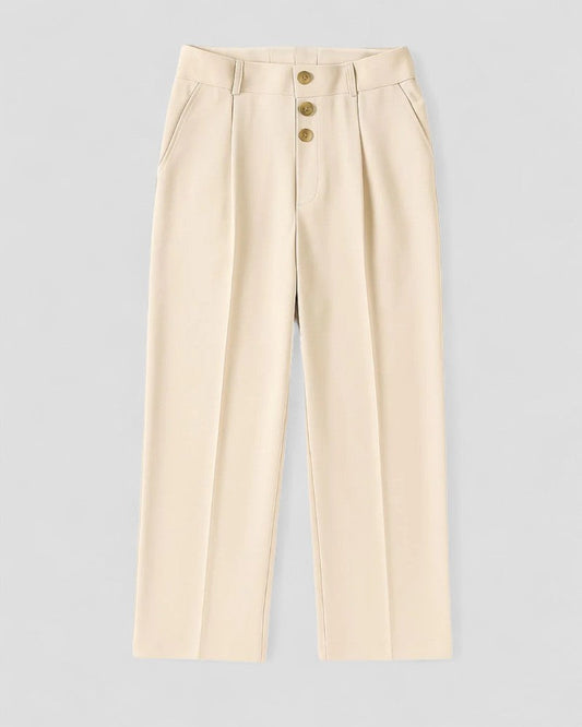 Classic Fit Comfortable Mens Wide Leg Dress Trousers - OutfitLondon