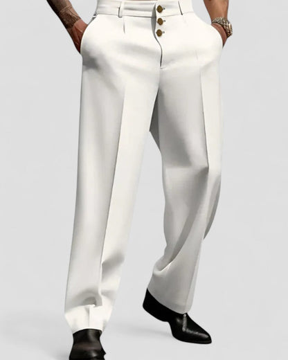 Classic Fit Comfortable Mens Wide Leg Dress Trousers
