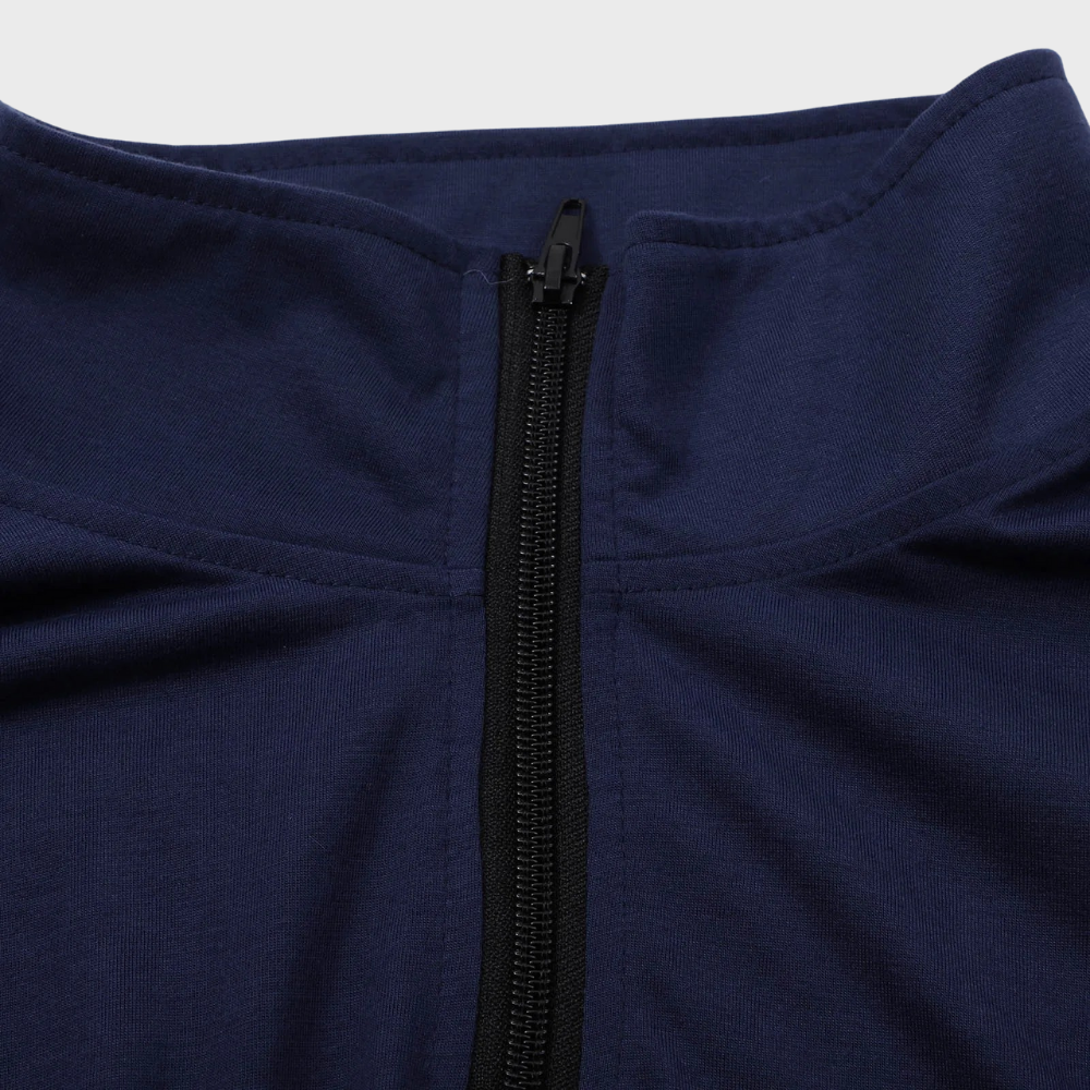 Casual Quarter Zip Men's Sweater