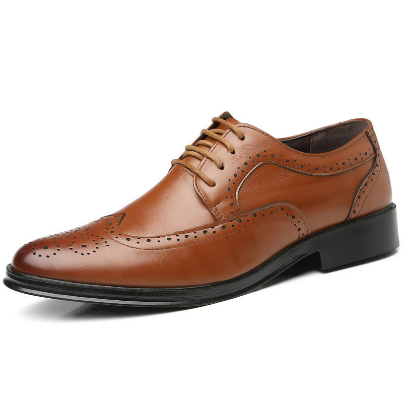 Smart Leather Mens Office Brogues Shoes