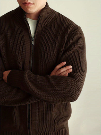 Warm Crew Neck Mens Knit Sweater