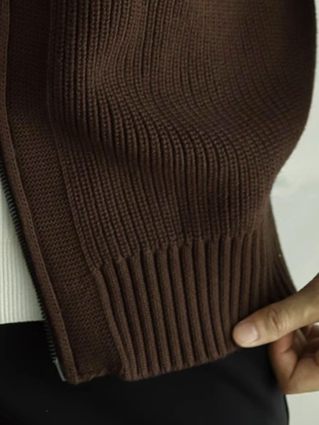 Warm Crew Neck Mens Knit Sweater