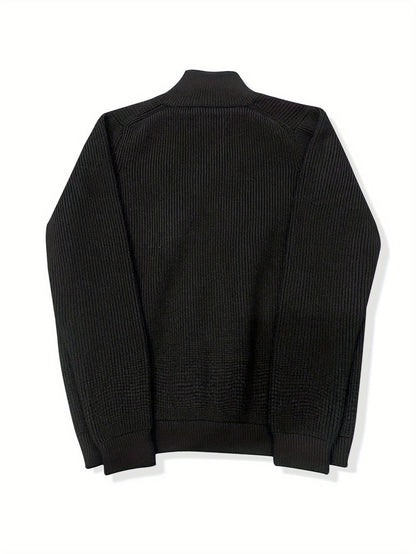 Warm Crew Neck Mens Knit Sweater