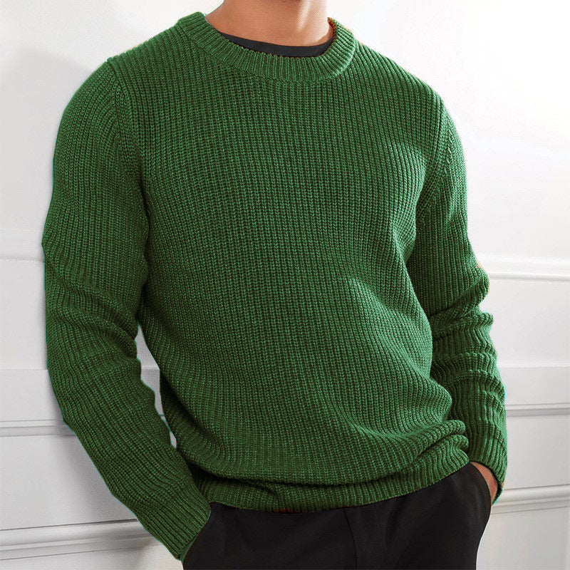 Classic Knit Crew Neck Men's Sweater