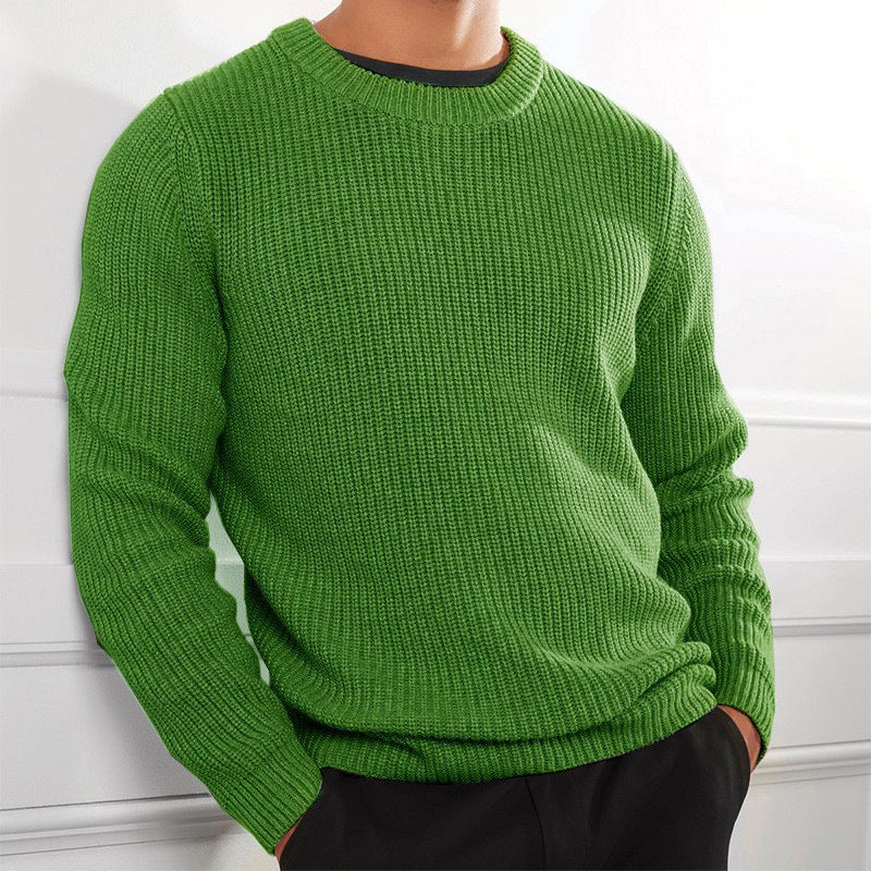 Classic Knit Crew Neck Men's Sweater