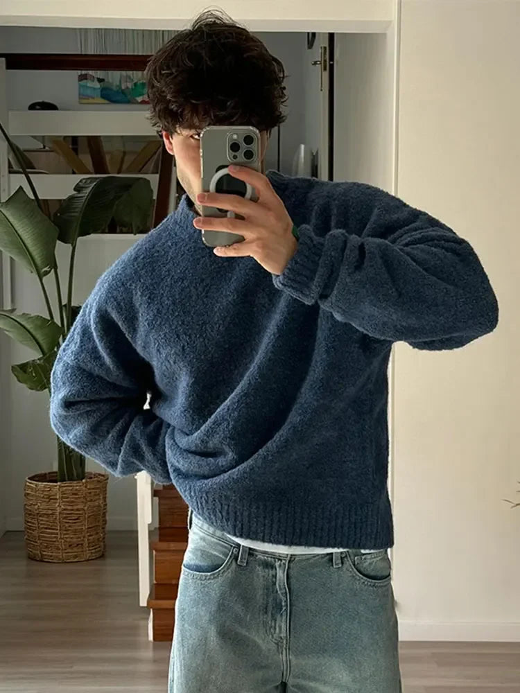 Cozy Oversized Men's Knit Sweater