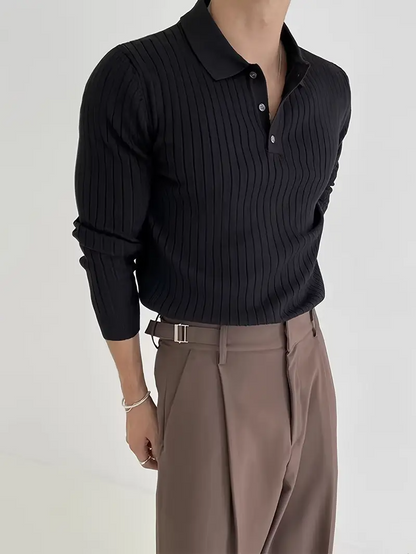 Classic Crew Neck Knitted Mens Sweater