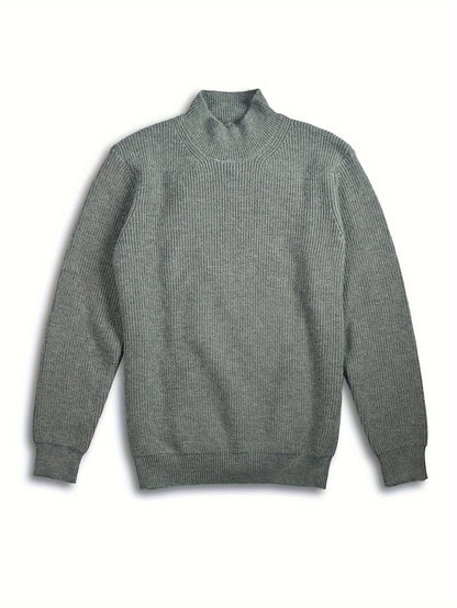 Warm Crew Neck Knitted Men's Sweater