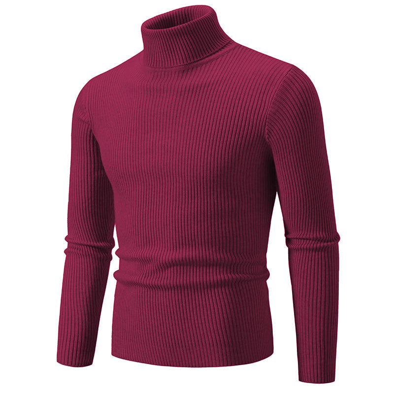 Cozy Crew Neck Men's Knit Sweater