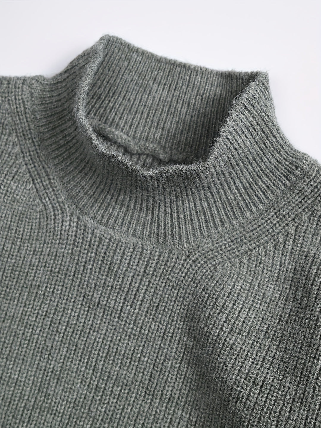 Warm Crew Neck Knitted Men's Sweater
