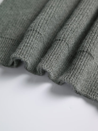 Warm Crew Neck Knitted Men's Sweater