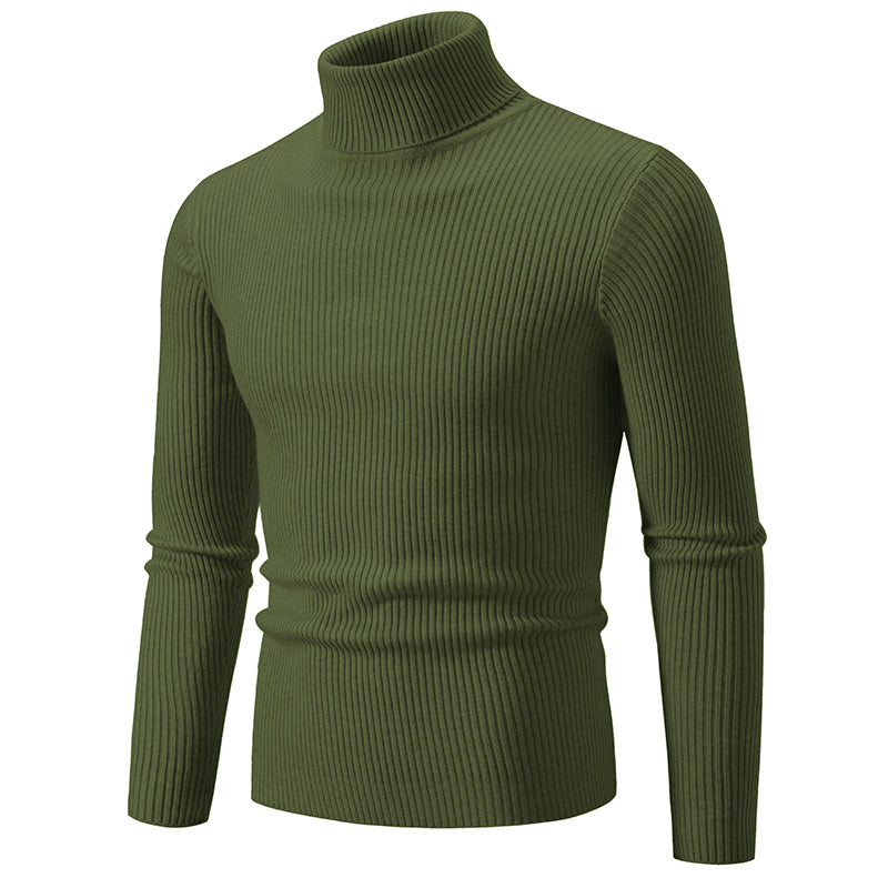 Cozy Crew Neck Men's Knit Sweater