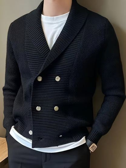Stylish Knit Mens Cardigan Sweater