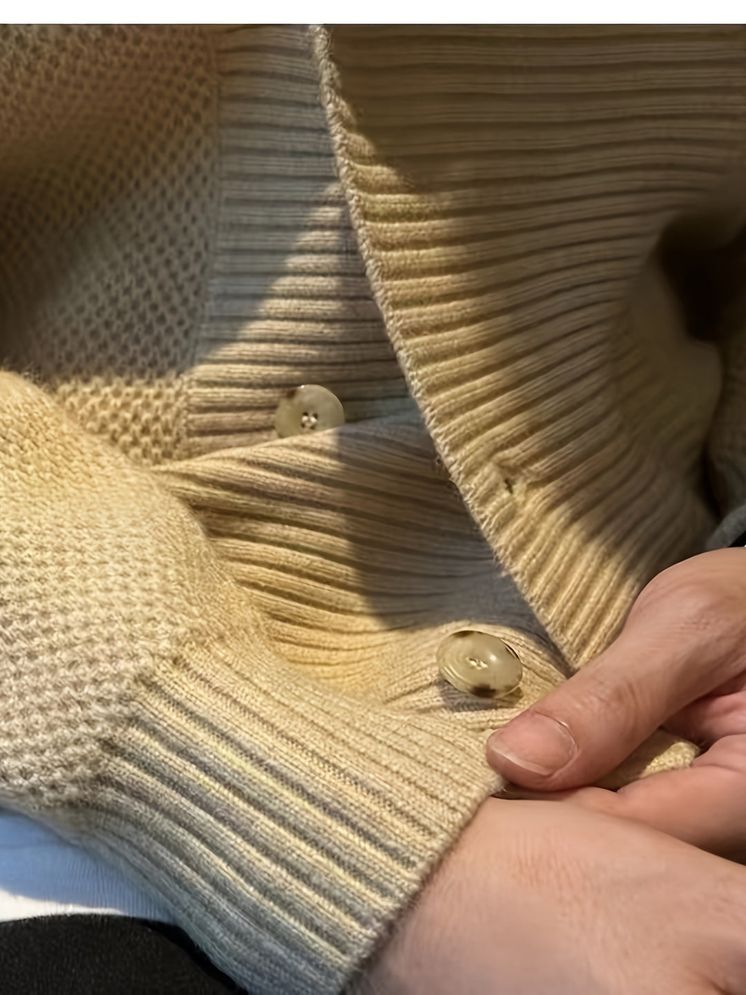 Stylish Knit Mens Cardigan Sweater