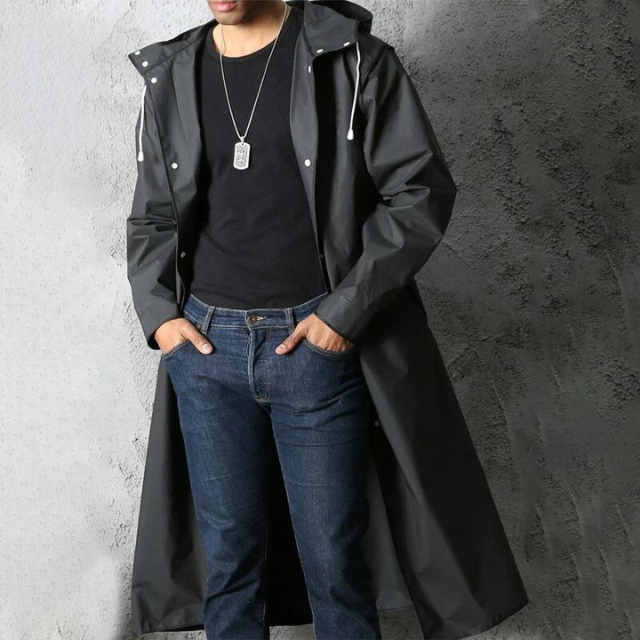 Waterproof Hooded Rain Jacket for Men - OutfitLondon