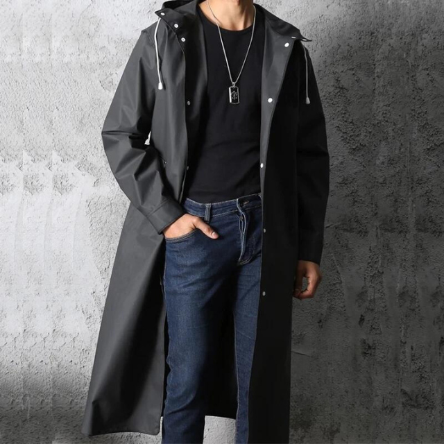 Waterproof Hooded Rain Jacket for Men