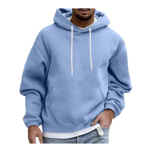 Large Mens Comfortable Hooded Sweatshirt - OutfitLondon